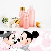 LANJIN — bouteille d'huile essentielle en verre dépoli rose, 30ML