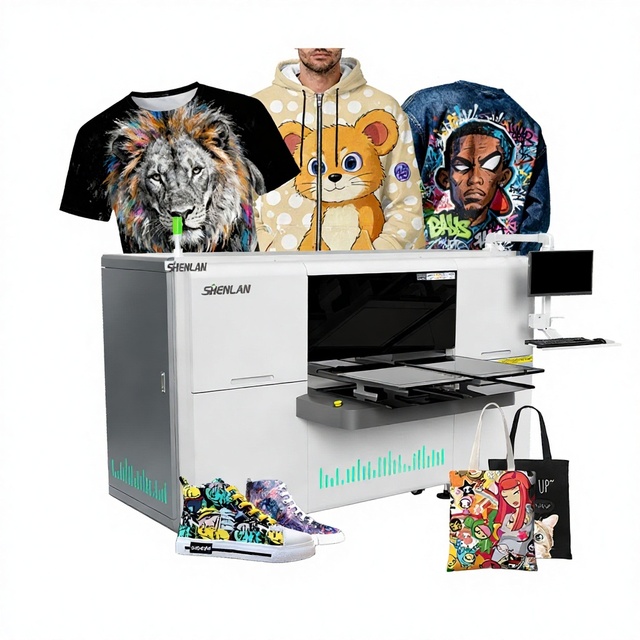 Shenlan Digital Direct to Garment Tshirt Customized T-shirts Printing Machine DTG Printer