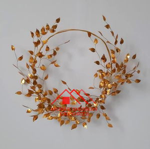 Metal Round Shape <b>Christmas</b> Wall Decorated <b>Wreath</b> for <b>Door</b> High Quality <b>Christmas</b> Decoration <b>Door</b> <b>Wreath</b> for Home Decoration - Product Image 3