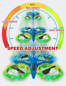 DWI D6 Máy Bay Không Người Lái Bốn Cánh Nhỏ Với Đèn Ngủ LED Tuyệt Đẹp - Product Image 3
