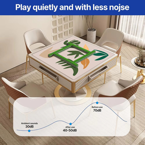 Q Y Mahjong Table <b>Mat</b> Custom Logo Foldable Automatic Natural Rubber Microfiber Fabrics Silent Table Cover Factory Source Waterpr - Product Image 6