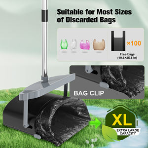 Recién llegado, pala para caca de perro grande con accesorio de bolsa para perros grandes, medianos y pequeños, pala para caca portátil con tapa - Product Image 4