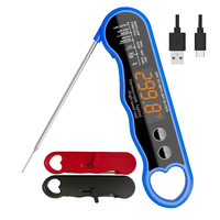 Termometer Daging Digital Rechargeable RUIMEISEN RMS-302 0.6s Respon Ultra Cepat Akurasi Tinggi Tahan Air Layar LED Metal