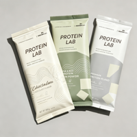 Sachets d'emballage personnalisés en PET/AL/PE recyclables, étanches à l'humidité, thermoscellables, de qualité alimentaire, pour aliments pour bébés et sucre