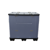 Boîte en polypropylène ondulé robuste QS pour la logistique, conteneur Gaylord réutilisable