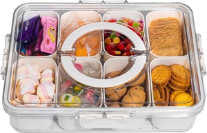 Lò vi sóng và máy rửa chén an toàn đa chức năng Snack hộp container và Silicone chia phục vụ khay với nắp - Product Image 5