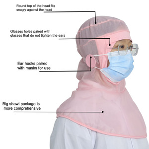 Bonnet de protection unisexe anti-poussière, doux pour la peau, de qualité <span class=keywords><strong>alimentaire</strong></span>, couleurs assorties, facile <span class=keywords><strong>à</strong></span> laver, pour usage professionnel en atelier - Product Image 3