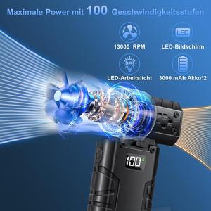 130000rpm mini máy bay phản lực Turbo nén không khí có thể sạc lại Turbo máy bay phản lực fan hâm mộ Loại-C sạc thổi tuyết tốc độ 100 turbojet Khăn lau bụi Fan - Product Image 2