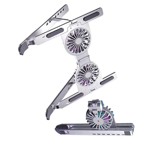 Grand support de <span class=keywords><strong>refroidissement</strong></span> pour ordinateur <span class=keywords><strong>portable</strong></span> <span class=keywords><strong>17</strong></span> <span class=keywords><strong>pouces</strong></span> en aluminium ROC avec double ventilateur Support OEM réglable pour ordinateur <span class=keywords><strong>portable</strong></span> et <span class=keywords><strong>tablette</strong></span> - Product Image 4