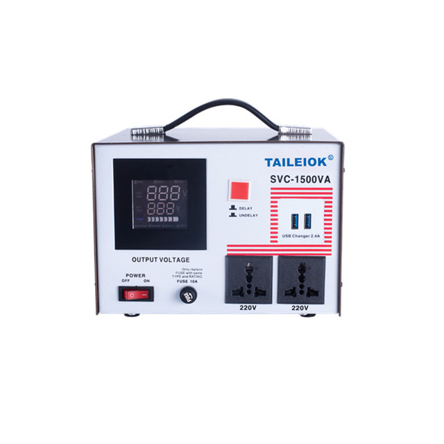 SVC-1500VA 2USB 110V Servo Motor Automatic Voltage Regulators/Stabilizers for Home