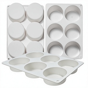 Moules à œufs ronds en silicone, lot de 3, profonds de 3 pouces, sans latex, compatibles lave-vaisselle, pour le petit-déjeuner, les dîners, les sandwichs, les omelettes, la pâtisserie - Product Image 2