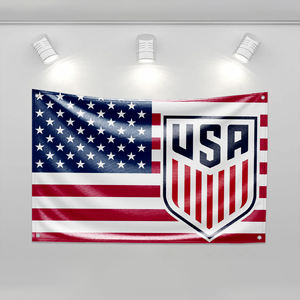 \"ארה\"\"ב אמריקה נבחרת הכדורגל הלאומית לגברים דגל מותאם אישית לקישוט חדר השינה באנרים על הקיר עיצוב חדר שטיח 3x5ft חיצוני\" - Product Image 4
