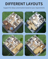Australie 20 pieds 40 pieds Maison en conteneur extensible Maison en conteneur mobile préfabriquée moderne avec salle de bain complète 2 3