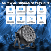 14X15W RGBW Par LED aluminium Mini Disco mariage fête de noël Par peut scène lumière mince DMX Luces LED Dj Par lumière