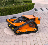 Tondeuse robot à fléaux autopropulsée haute performance 500 mm, tondeuse de jardin intelligente télécommandée sur chenilles