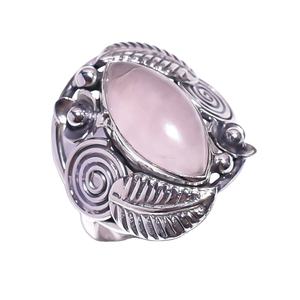 ทำด้วยมือ925เงินสเตอร์ลิงแหวนควอตซ์รูปกุหลาบเครื่องประดับงานแต่งงานเงินละเอียดสำหรับผู้หญิงและเด็กผู้หญิงขายส่งจำนวนมาก - Product Image 1