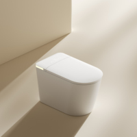 Meilleures ventes : Siège de toilette intelligent monobloc moderne avec capteur automatique, bidet, siège chauffant, lavage féminin, drainage P-Trap et S-Trap, télécommande