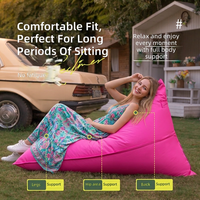 Fauteuil de jardin moderne en tissu imperméable pour sources chaudes extérieures, chaise longue portable et confortable pour la plage, pouf de camping, idéal pour l'hôtel et les voyages en duo