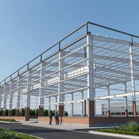 Structure en acier préfabriquée pour bâtiment agricole, entrepôt agricole, stockage de céréales