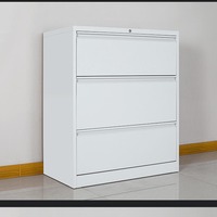 Classeur vertical en acier de bureau KD personnalisé Classeur latéral en métal à 4 tiroirs