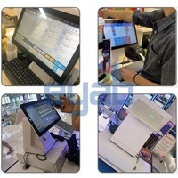 Inalámbrico WIIF Bluetooth Pantalla táctil inteligente Caja registradora integrada Software de factura térmica Impresión Software de ventas POS de 15,6 pulgadas