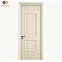 Revêtement de porte intérieure en WPC, panneau composite bois-plastique, imperméable, anti-termites, design moderne, chambre, salle de bain, hôtel, hôpital 5