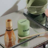 Boîte à thé matcha ronde sur mesure de qualité supérieure, en fer blanc de qualité alimentaire, hermétique et opaque, pour poudre de thé vert japonais, coffret cadeau