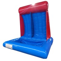 Jeu d'eau gonflable Water Dunk pour carnaval, Roulette aquatique gonflable avec design personnalisé