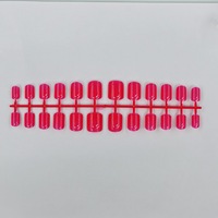 Lot de 24 faux ongles à presser, couleur unie, personnalisables, en ABS, application complète pour les doigts
