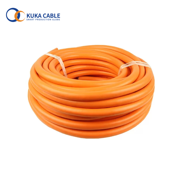 Single Core EV Silicone Rubber Insulation Wire 50mm2 Shielded Copper Braid Screened EV Power Cable