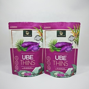 Custom PE Gravure Printed Smell Proof Mylar Stand up Pouches 100g/250g/500g or Custom Sizes for Coffee Candy UBE THINS Packaging - Product Image 4