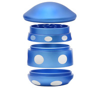 En gros, Broyeur à herbes en alliage d'aluminium de qualité supérieure, avec logo personnalisé, nouveau design, en forme de champignon, pour tabac et herbes, avec fonction grattoir