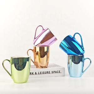 Cerámica de Alta Calidad para Tazas con Elegante Asa Chapada en Oro para Uso Personal o Regalos al por Mayor para Sublimación - Product Image 1