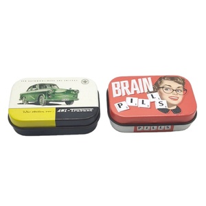 Caja de Metal Rectangular Personalizada y Reciclable con Diseño de Caricaturas, Contenedor de Almacenamiento para Dulces, Joyas, Tarjetas y Pegatinas - Product Image 1