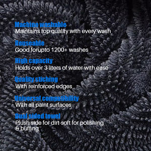 <span class=keywords><strong>Toalla</strong></span> de secado de coche grande <span class=keywords><strong>Jumbo</strong></span> <span class=keywords><strong>Toalla</strong></span> de secado de limpieza de <span class=keywords><strong>microfibra</strong></span> para lavado de coches grande <span class=keywords><strong>Toalla</strong></span> de coche superabsorbente - Product Image 3