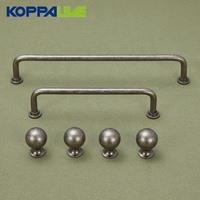 Koppalive Poignée d'armoire et de tiroir Bouton de poignée en laiton bruni tire poignée de porte d'armoire en argent antique bronze antique