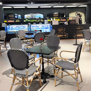 เก้าอี้หวายกลางแจ้งสไตล์โมเดิร์นมินิมอล โต๊ะระเบียง ร้านอาหาร คาเฟ่ โฮมสเตย์ เฟอร์นิเจอร์เชิงพาณิชย์อเนกประสงค์ - Product Image 4