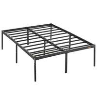 Sommier de lit en métal moderne, robuste et durable, avec plateforme amovible en fer, idéal pour hôtels, écoles et chambres à coucher