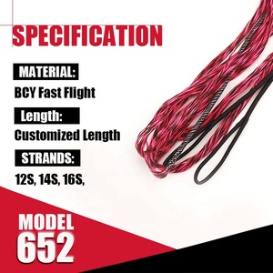 <span class=keywords><strong>Old</strong></span> Mountain Archery Fastflight 652 Personalizar cuerda de arco en Tiro con Arco Cuerda de arco rojo Cuerda de arco compuesto - Product Image 2