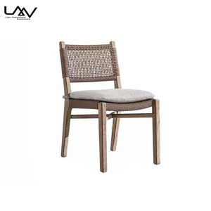 เก้าอี้ไม้สักสำหรับรับประทานอาหารระดับไฮเอนด์สำหรับโรงแรมสวนลานบ้านทำชุดเฟอร์นิเจอร์<span class=keywords><strong>โต๊ะ</strong></span>รับประทานอาหารและเก้าอี้พักผ่อนแบบ<span class=keywords><strong>เก่า</strong></span> - Product Image 6