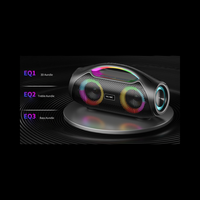 Enceinte portable de fête Boombox étanche IPX5 avec lumières RGB, basses profondes 30W, sans fil TWS, FM, USB, AUX, système audio extérieur