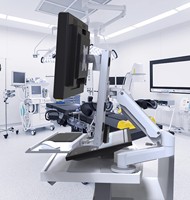 Meisonic T8-GA02-Z blanc deux sections moniteur d'anesthésie hospitalière support de bras Style industriel ressort à gaz 360 ° hauteur de Rotation nouveau