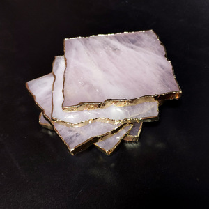 2024 năm mới trang trí tinh thể Coaster rõ ràng thạch anh đá cắt lát đế lót ly - Product Image 6