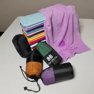 Multiple Colors Wholesale Custom Logo Quick Dry Microfiber Towel Toalla Yoga Beach Fitness Sweat Sports Gym Towel