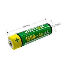 Piles AA rechargeables JINTION NiMh AA 1500mAh 1.2V, haute capacité, faible autodécharge, préchargées