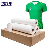 Film de transfert par sublimation de haute qualité, papier blanc 29GSM, épaisseur 0,032 mm, pour impression numérique sur vêtements, marque Wanbang