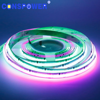 8mm 10mm 12mm genişlik RGBIC COB LED şerit ışık adresli LED RGB IC WS2811 12V LED şerit 720LEDS/M Luces LED Tira De Luz LED