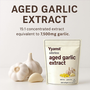 Extrait d'ail biologique vieilli de haute qualité, marque privée, SANS GLUTEN & SANS SOJA, complément alimentaire pour le soutien immunitaire et la santé cardiaque, en gélules. - Product Image 6