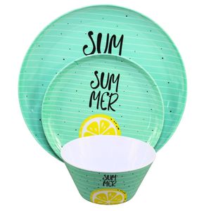 Juego de Vajilla de Melamina con Diseño de Limones, 12 Piezas, Servicio para 4 Personas - Product Image 6