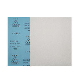 Papier abrasif lubrifié Three Star TS31 230x280mm pour le ponçage du bois, des meubles et de la peinture - Product Image 1